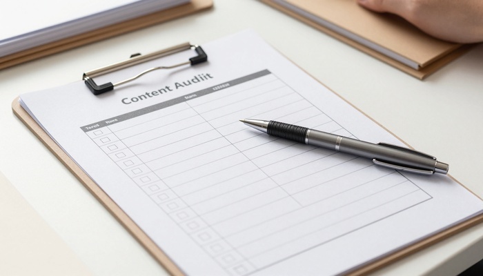 Printed checklist with highlighted lines and pen on a clean desk | چک‌لیست چاپی با خطوط هایلایت‌شده و قلم روی میز تمیز